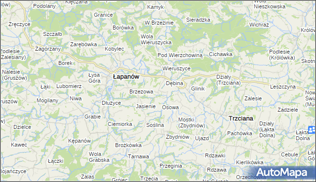 mapa Ubrzeż, Ubrzeż na mapie Targeo