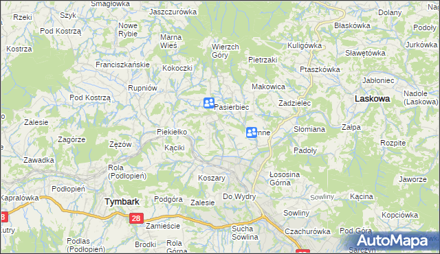 mapa Walowa Góra, Walowa Góra na mapie Targeo