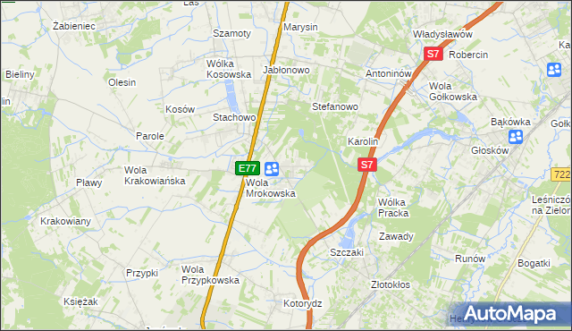 mapa Warszawianka, Warszawianka na mapie Targeo