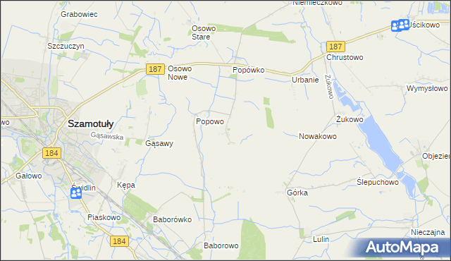 mapa Wychowaniec, Wychowaniec na mapie Targeo