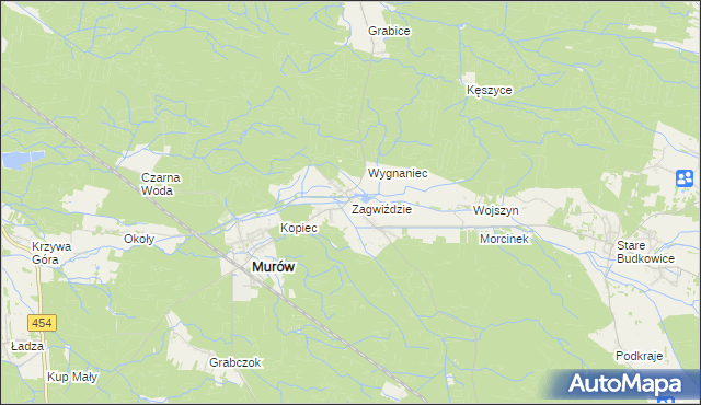 mapa Zagwiździe, Zagwiździe na mapie Targeo