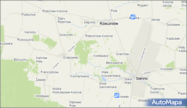 mapa Kotłowacz, Kotłowacz na mapie Targeo