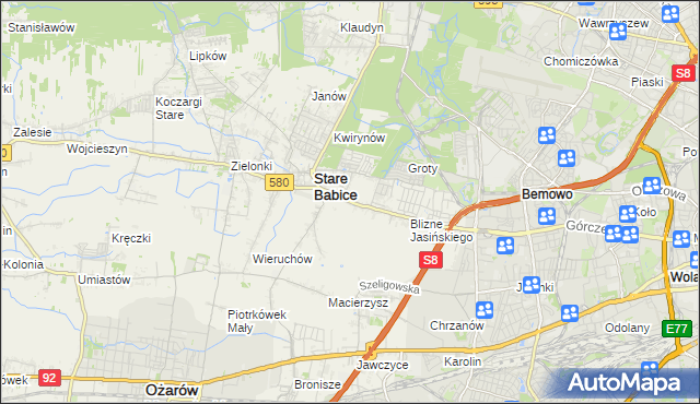 mapa Latchorzew, Latchorzew na mapie Targeo