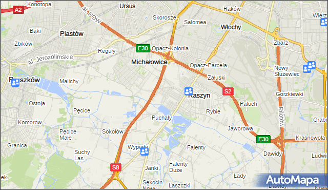 mapa Nowe Grocholice, Nowe Grocholice na mapie Targeo