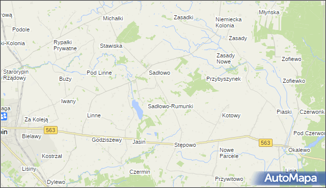 mapa Nowe Sadłowo, Nowe Sadłowo na mapie Targeo