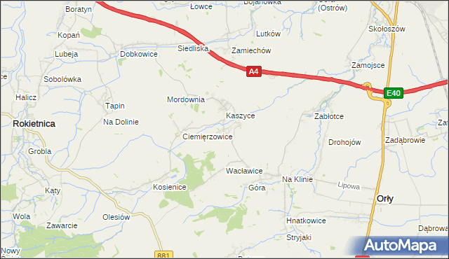 mapa Olszynka gmina Orły, Olszynka gmina Orły na mapie Targeo