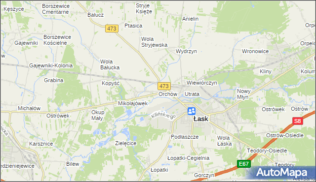 mapa Orchów, Orchów na mapie Targeo