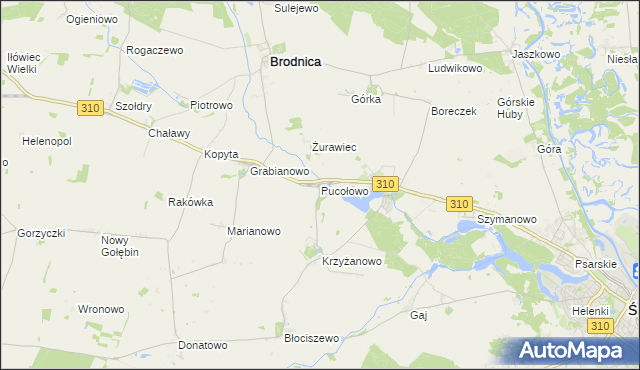 mapa Pucołowo, Pucołowo na mapie Targeo