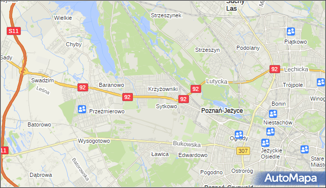 mapa Smochowice, Smochowice na mapie Targeo