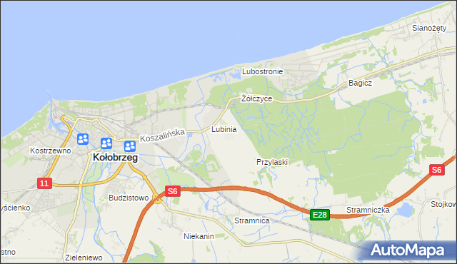 mapa Kądzielno, Kądzielno na mapie Targeo