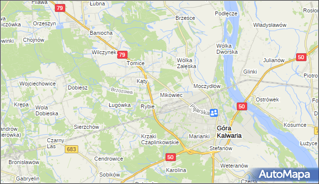 mapa Mikówiec, Mikówiec na mapie Targeo