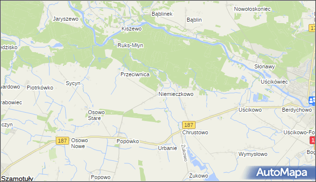 mapa Niemieczkowo, Niemieczkowo na mapie Targeo