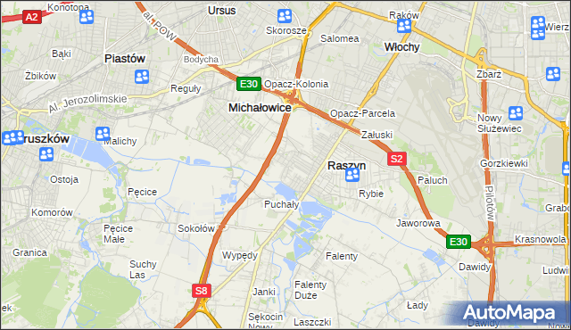mapa Nowe Grocholice, Nowe Grocholice na mapie Targeo