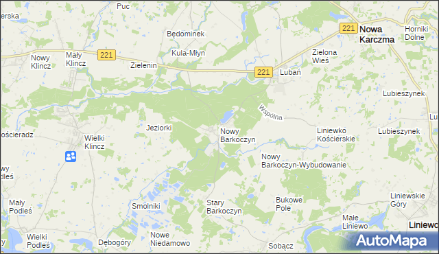 mapa Nowy Barkoczyn, Nowy Barkoczyn na mapie Targeo