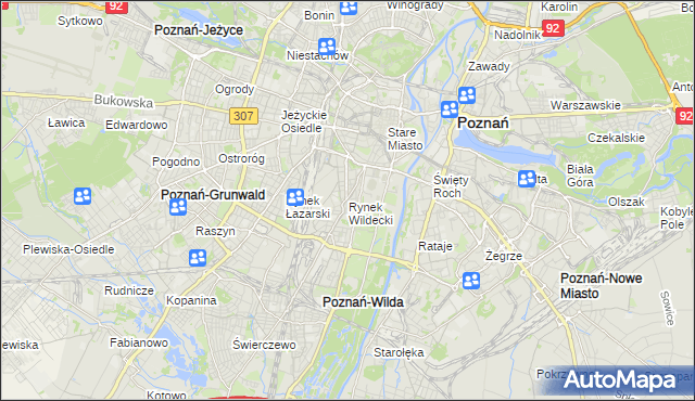 mapa Rynek Wildecki, Rynek Wildecki na mapie Targeo