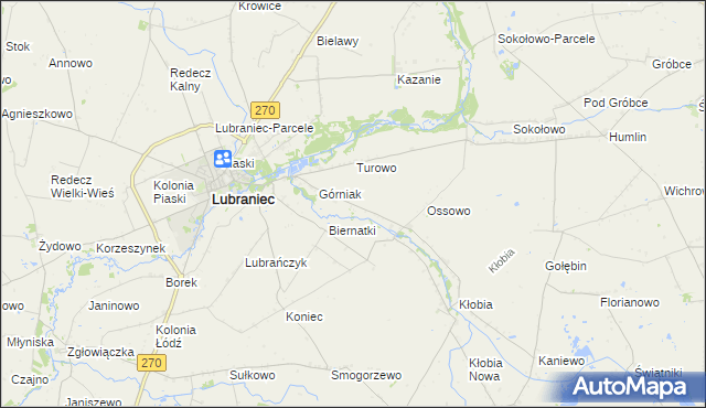 mapa Siarczyce, Siarczyce na mapie Targeo