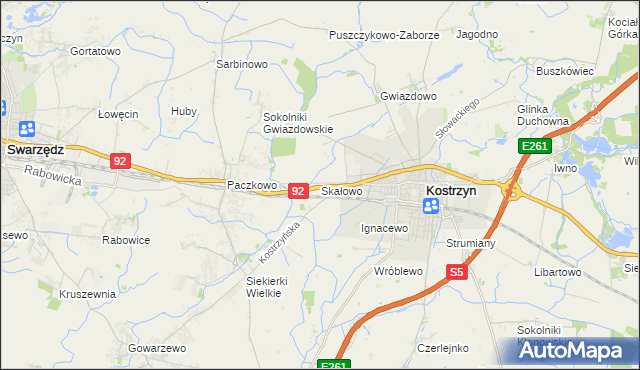 mapa Skałowo, Skałowo na mapie Targeo