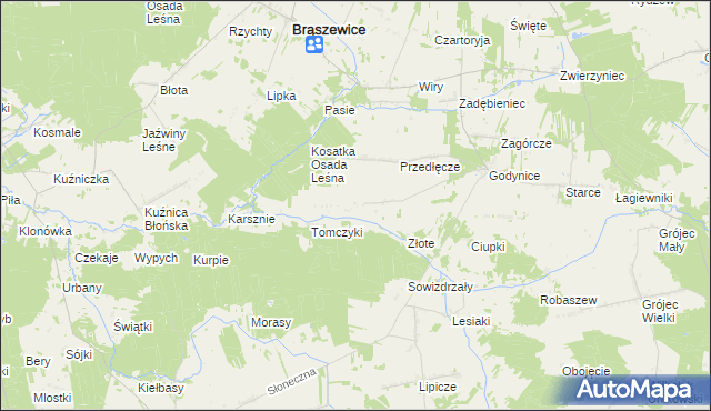 mapa Sokolenie, Sokolenie na mapie Targeo