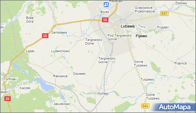 mapa Targowisko Górne, Targowisko Górne na mapie Targeo