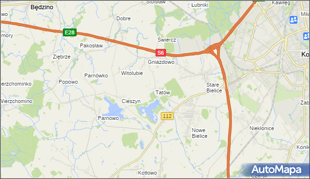 mapa Tatów, Tatów na mapie Targeo