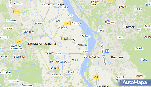 mapa Czernidła, Czernidła na mapie Targeo