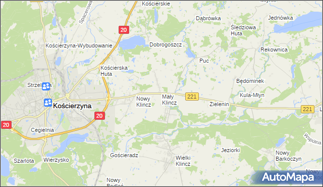 mapa Mały Klincz, Mały Klincz na mapie Targeo