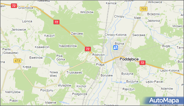 mapa Rodrysin, Rodrysin na mapie Targeo