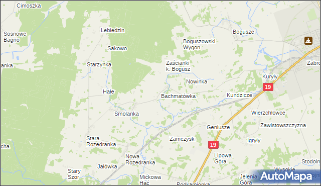 mapa Bachmatówka, Bachmatówka na mapie Targeo