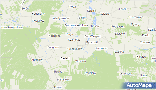 mapa Bąkowa, Bąkowa na mapie Targeo
