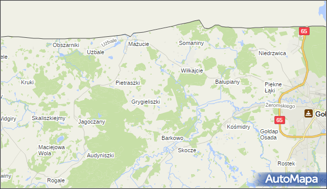 mapa Łobody, Łobody na mapie Targeo