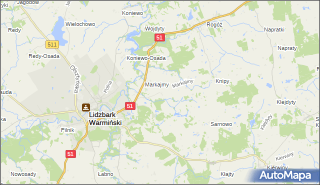 mapa Marków, Marków na mapie Targeo