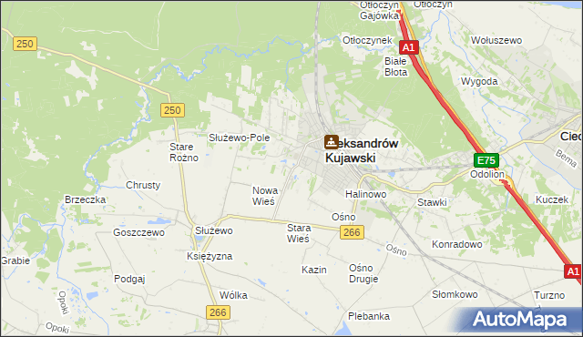 mapa Rudunki gmina Aleksandrów Kujawski, Rudunki gmina Aleksandrów Kujawski na mapie Targeo