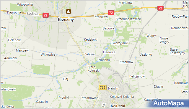 mapa Ścibiorów, Ścibiorów na mapie Targeo