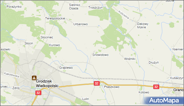 mapa Snowidowo, Snowidowo na mapie Targeo