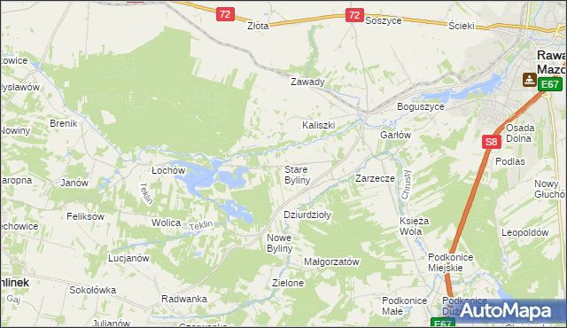 mapa Stare Byliny, Stare Byliny na mapie Targeo