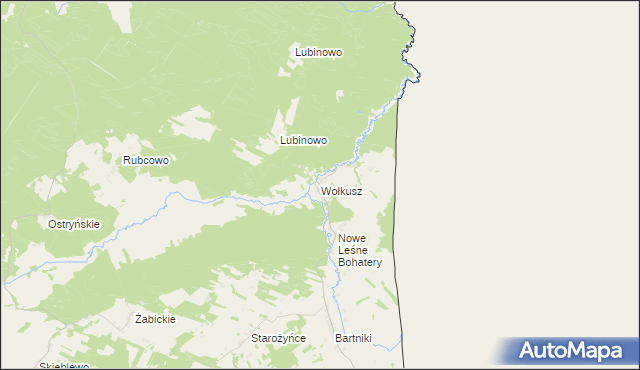 mapa Wołkusz, Wołkusz na mapie Targeo