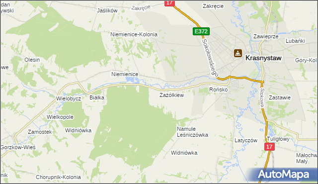 mapa Zażółkiew, Zażółkiew na mapie Targeo