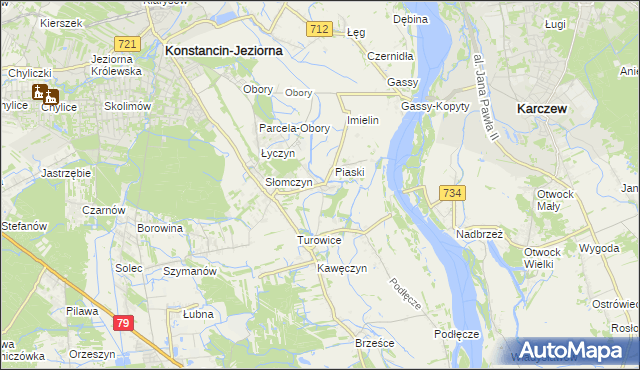 mapa Cieciszew, Cieciszew na mapie Targeo