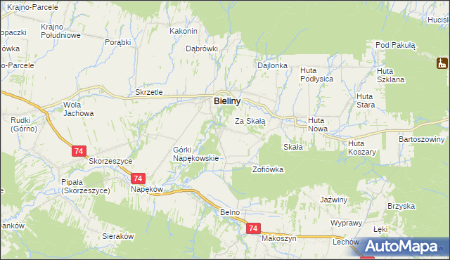 mapa Czaplów, Czaplów na mapie Targeo