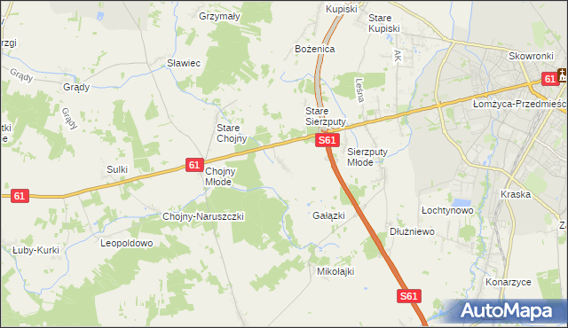 mapa Grzymały Szczepankowskie, Grzymały Szczepankowskie na mapie Targeo