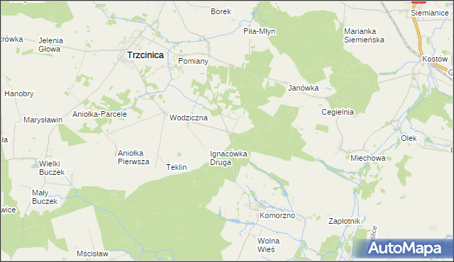 mapa Ignacówka Trzecia, Ignacówka Trzecia na mapie Targeo