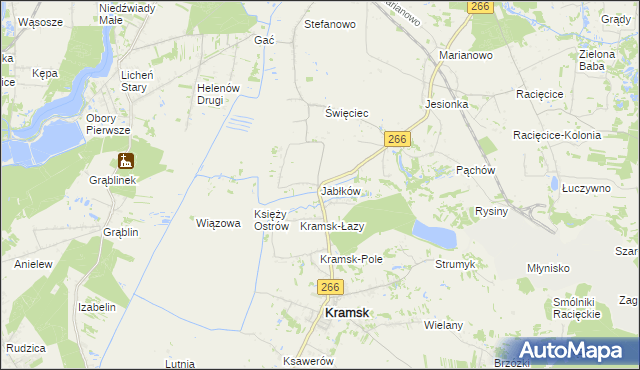 mapa Jabłków, Jabłków na mapie Targeo