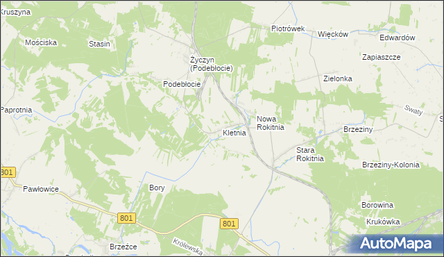 mapa Kletnia gmina Stężyca, Kletnia gmina Stężyca na mapie Targeo