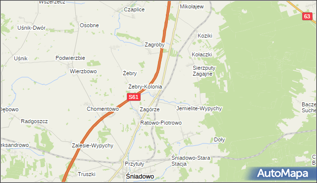 mapa Konopki Młode, Konopki Młode na mapie Targeo