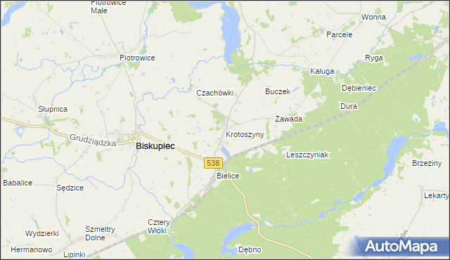 mapa Krotoszyny, Krotoszyny na mapie Targeo