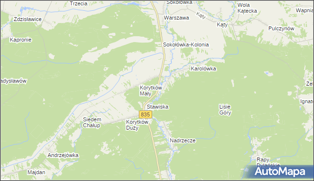 mapa Niemirów gmina Frampol, Niemirów gmina Frampol na mapie Targeo