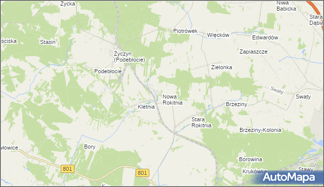 mapa Nowa Rokitnia, Nowa Rokitnia na mapie Targeo