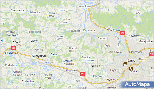 mapa Opacie, Opacie na mapie Targeo