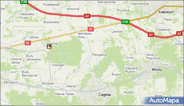 mapa Pełczanka, Pełczanka na mapie Targeo