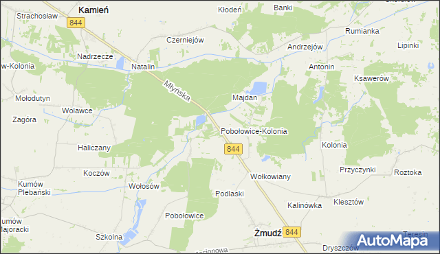 mapa Pobołowice-Kolonia, Pobołowice-Kolonia na mapie Targeo